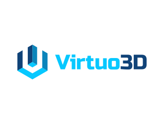 Virtuo 3D logo design by lexipej