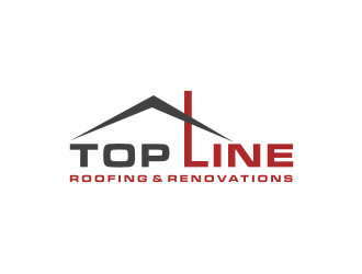 Top Line Roofing & Renovations logo design by bricton