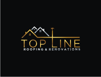 Top Line Roofing & Renovations logo design by bricton