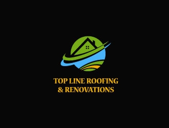 Top Line Roofing & Renovations logo design by Logoways