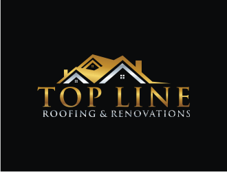 Top Line Roofing & Renovations logo design by bricton
