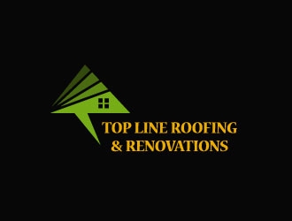 Top Line Roofing & Renovations logo design by Logoways