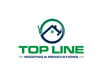 Top Line Roofing & Renovations logo design by Barkah