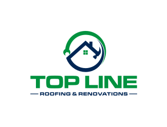 Top Line Roofing & Renovations logo design by Barkah