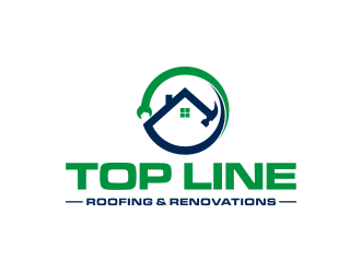 Top Line Roofing & Renovations logo design by Barkah