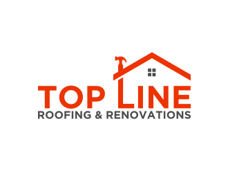 Top Line Roofing & Renovations logo design by hopee