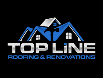 Top Line Roofing & Renovations logo design by ingepro