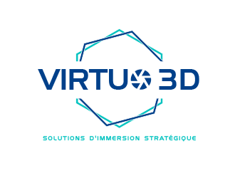 Virtuo 3D logo design by BeDesign