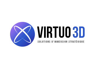 Virtuo 3D logo design by BeDesign