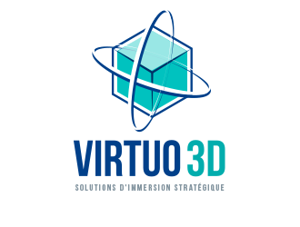 Virtuo 3D logo design by BeDesign
