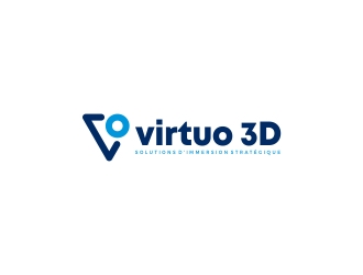 Virtuo 3D logo design by CreativeKiller