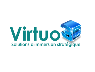 Virtuo 3D logo design by bosbejo