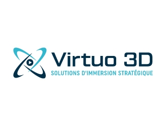 Virtuo 3D logo design by akilis13