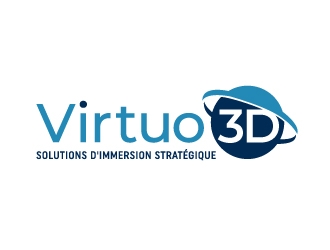 Virtuo 3D logo design by akilis13