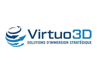 Virtuo 3D logo design by akilis13