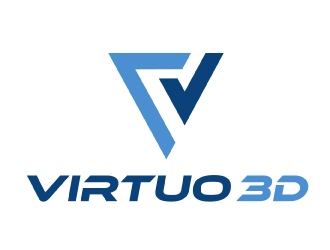 Virtuo 3D logo design by AamirKhan