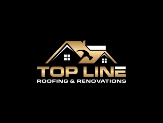 Top Line Roofing & Renovations logo design by CreativeKiller