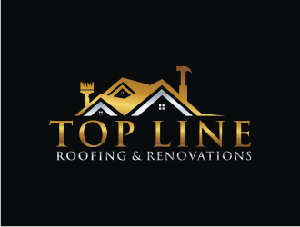 Top Line Roofing & Renovations logo design by bricton