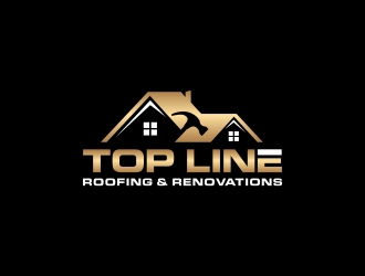 Top Line Roofing & Renovations logo design by CreativeKiller