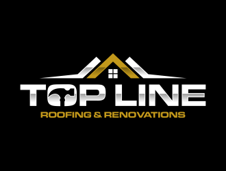 Top Line Roofing & Renovations logo design by ingepro