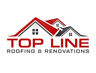 Top Line Roofing & Renovations logo design by akilis13