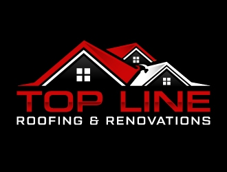 Top Line Roofing & Renovations logo design by akilis13