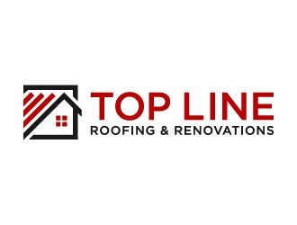 Top Line Roofing & Renovations logo design by akilis13
