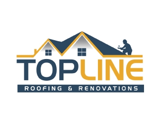 Top Line Roofing & Renovations logo design by AamirKhan