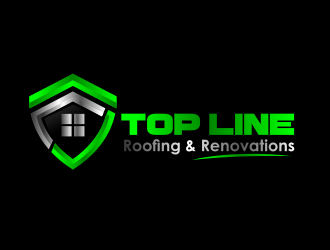 Top Line Roofing & Renovations logo design by serprimero