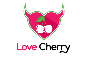 Love Cherry logo design by evdesign