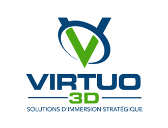 Virtuo 3D logo design by kunejo