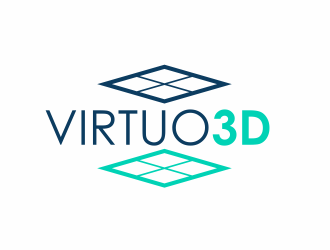 Virtuo 3D logo design by serprimero