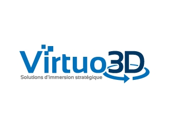 Virtuo 3D logo design by jaize