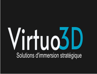 Virtuo 3D logo design by kitaro