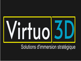 Virtuo 3D logo design by kitaro