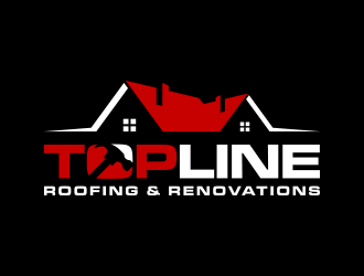 Top Line Roofing & Renovations logo design by lexipej