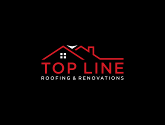 Top Line Roofing & Renovations logo design by checx