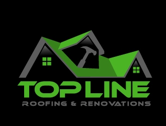 Top Line Roofing & Renovations logo design by art-design