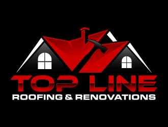 Top Line Roofing & Renovations logo design by daywalker