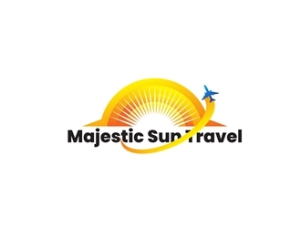 Majestic Sun Travel logo design by dennnik
