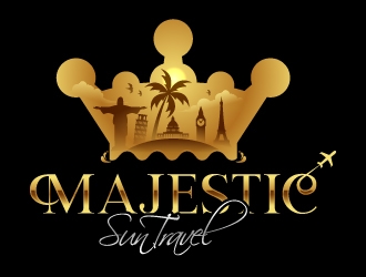Majestic Sun Travel logo design by Aelius