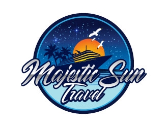 Majestic Sun Travel logo design by AYATA