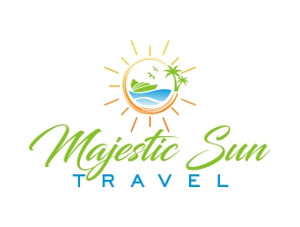 Majestic Sun Travel logo design by cikiyunn