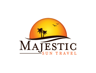 Majestic Sun Travel logo design by SiliaD
