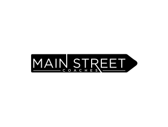 Main Street Coaches logo design by Barkah