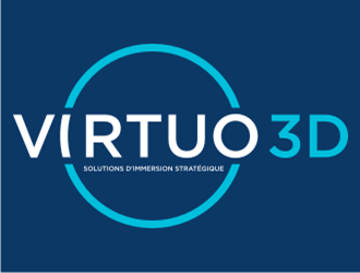 Virtuo 3D logo design by sheilavalencia