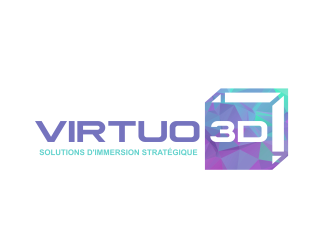 Virtuo 3D logo design by serprimero
