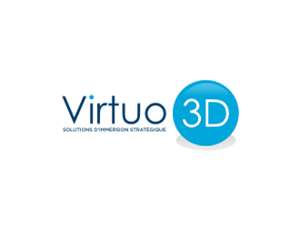 Virtuo 3D logo design by sheilavalencia