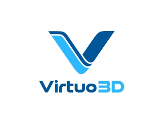 Virtuo 3D logo design by excelentlogo