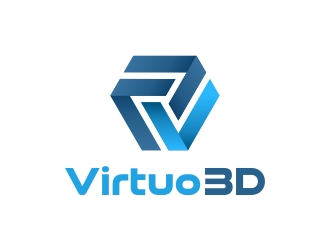 Virtuo 3D logo design by excelentlogo